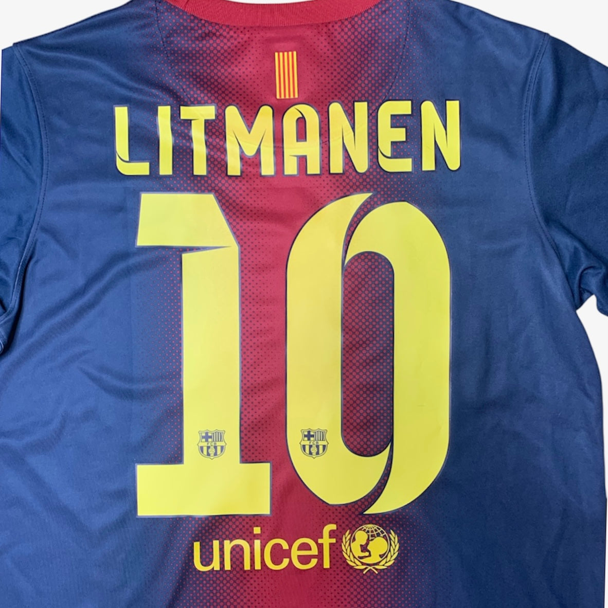 2012/2013 BARCELONA #10 LITMANEN HOME SHIRT