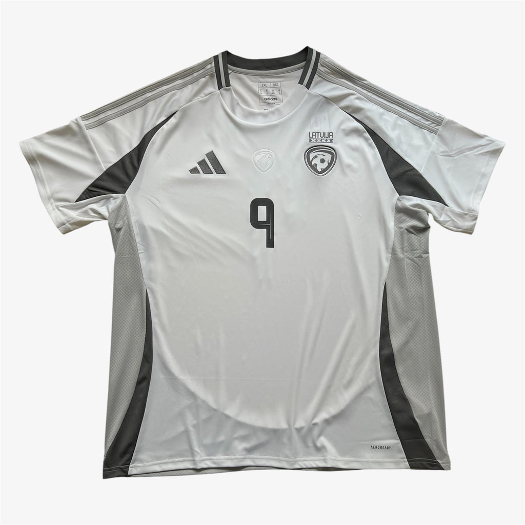 2024/2025 LATVIA #9 GUTKOVSKIS AWAY SHIRT